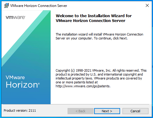 instal VMware Horizon 8.10.0.2306 + Client